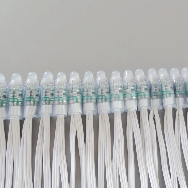 50 шт./лот WS2811 Светодиодный пиксельный модуль 12 мм IP68 Водонепроницаемый DC5V