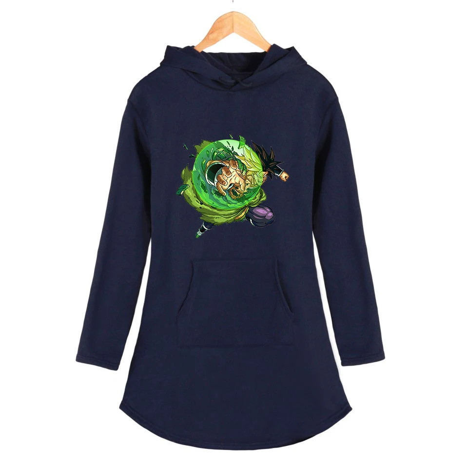 New Dragon Ball printing suitable Dress Women Fashion Long Sleeve Dresses 2019 Hot Sale Casual Trendy Streetwear dress plus size | Женская