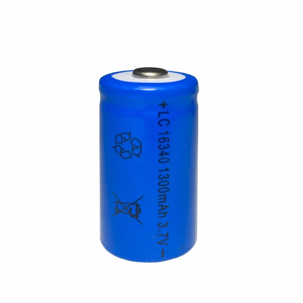 4X батарея 16340 1300mah 3 7 V литий-ионные аккумуляторы и светодиодный фонарик |