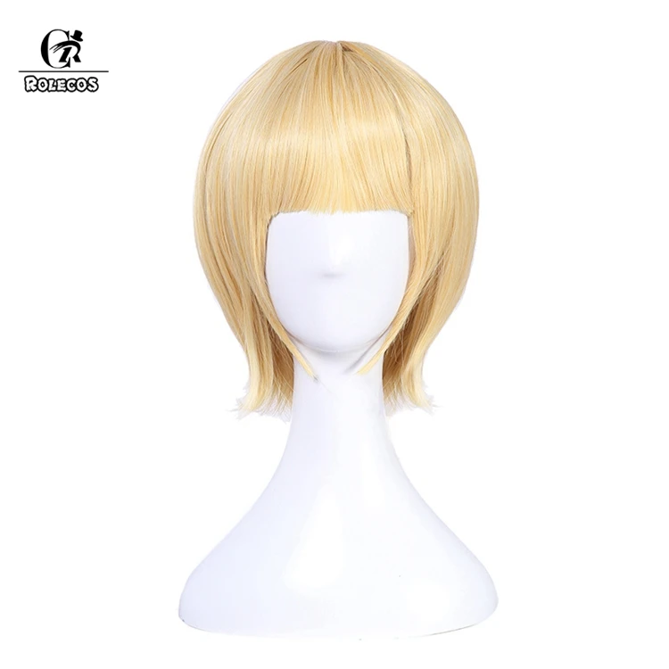 ROLECOS My Hero Academy Аниме Косплей волос Himiko Toga Косплей головные уборы Boku no Hero Academy Женские синтетические волосы Cos