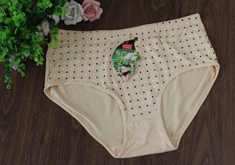 Дешевая ropa interior femenina 10 шт./лот хлопковое нижнее белье в горошек женские трусики размера плюс 6XL Нижнее белье женские трусы