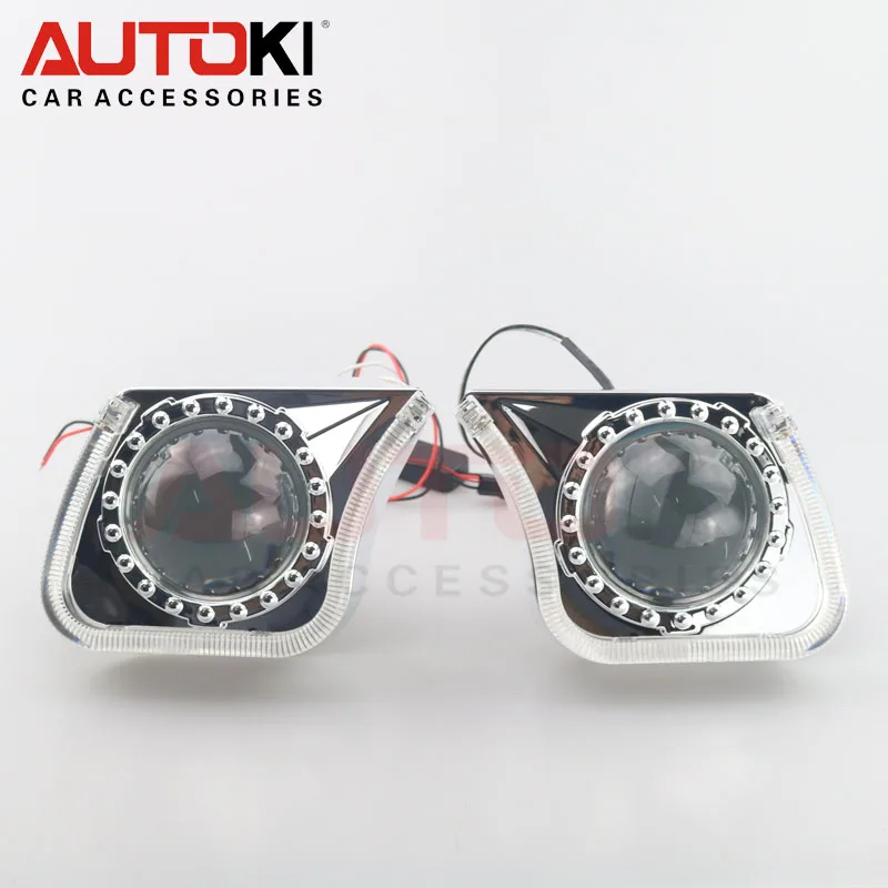 Autoki 3 0 дюймов Новый u образный биксеноновый объектив проектора светодиодный