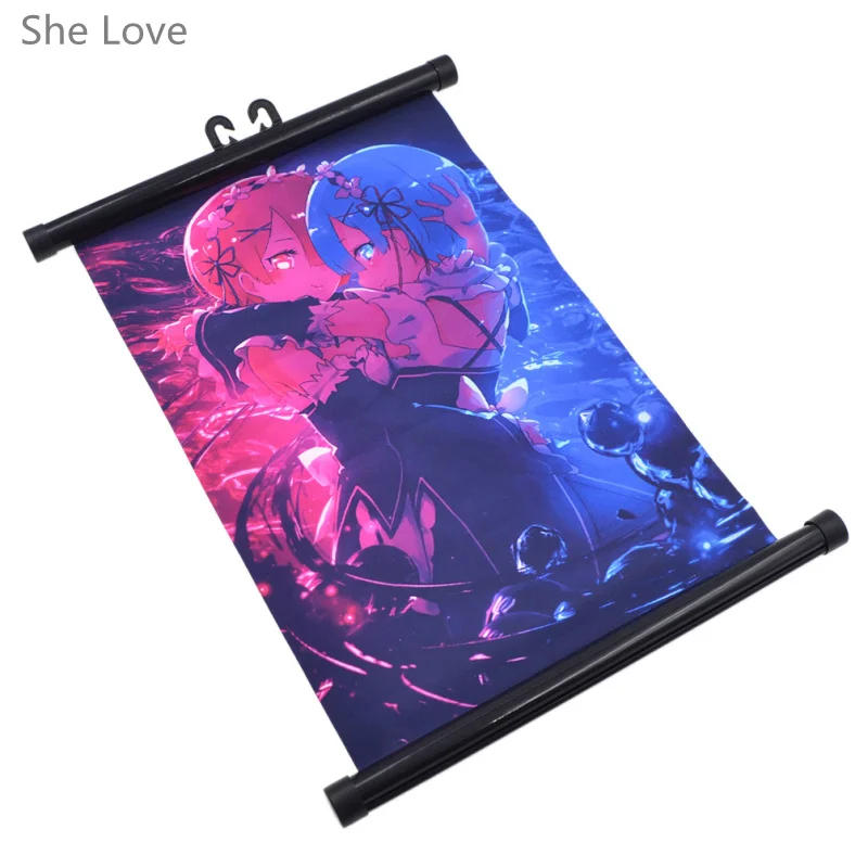 Она любовь японского аниме ОЗУ rem характер плакат стены прокрутки Домашний декор