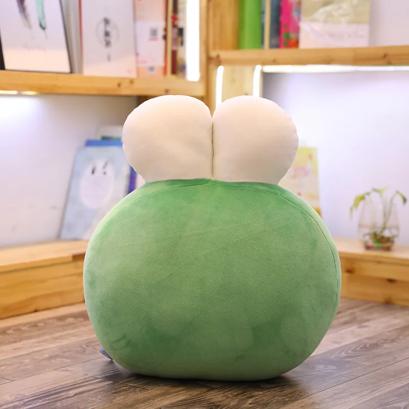Candice guo plush toy stuffed doll cartoon animal smile frog heart big eye rest pillow office nap cushion baby birthday gift 1pc | Игрушки и
