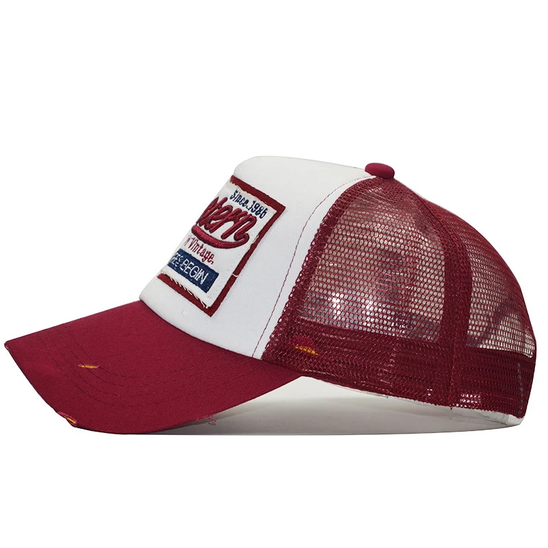 XFVSWUNHI Лето Бейсбол Кепки вышитые сетки шляпа Для мужчин Hat хип хоп Gorras папа Cascaette