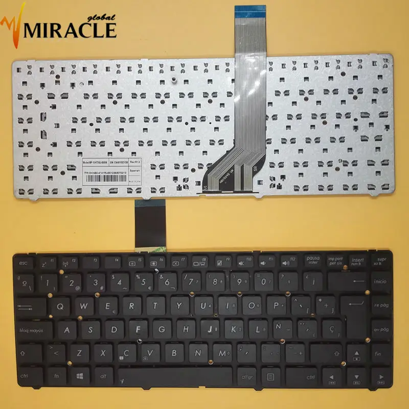 Клавиатура для ноутбука ASUS K45V R400V R400 A45VD A45VM A85V A45V K45VD N46 K46 P45 SP Испанская версия 0KNB0