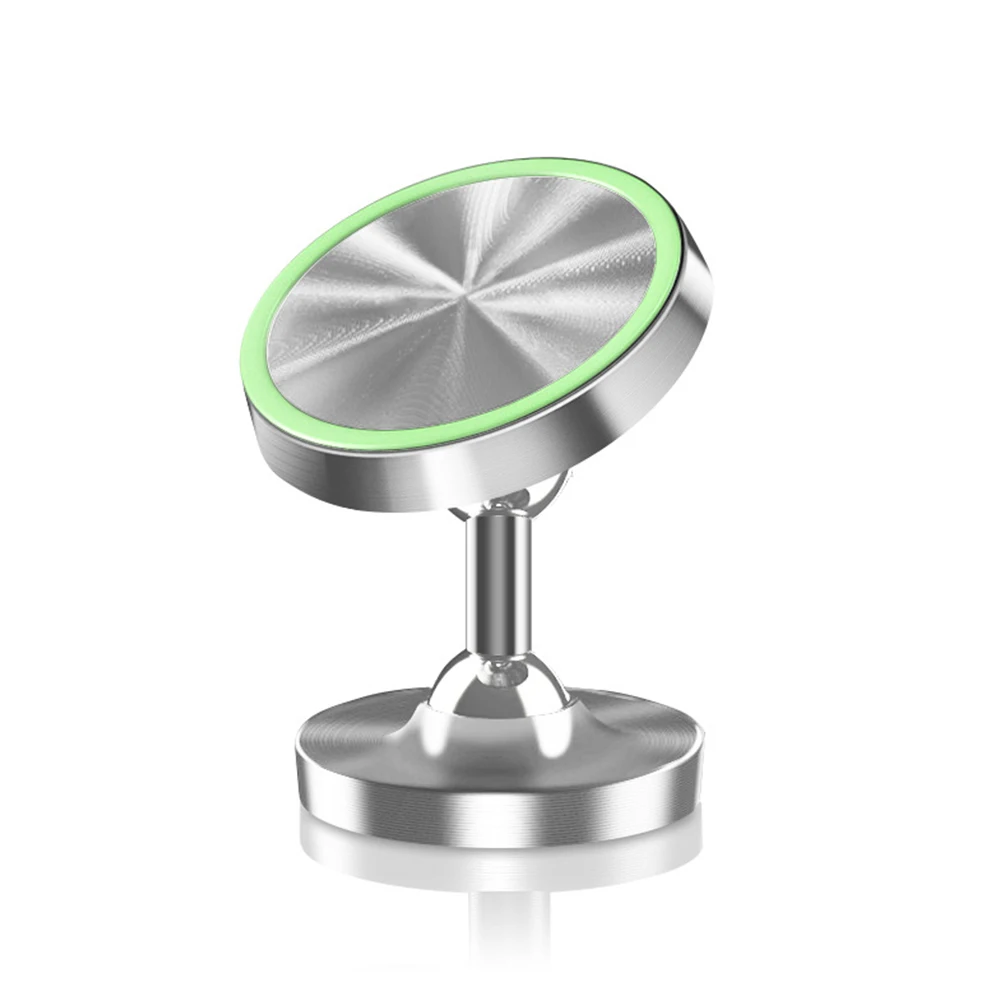 Luminous Silver KISSCASE Magnetic Phone Holder Luminous Auto Magnet Car Holder For iPhone Xr xs Support Smartphone Voiture Air Vent Mount Clip - Цвет: Luminous Silver