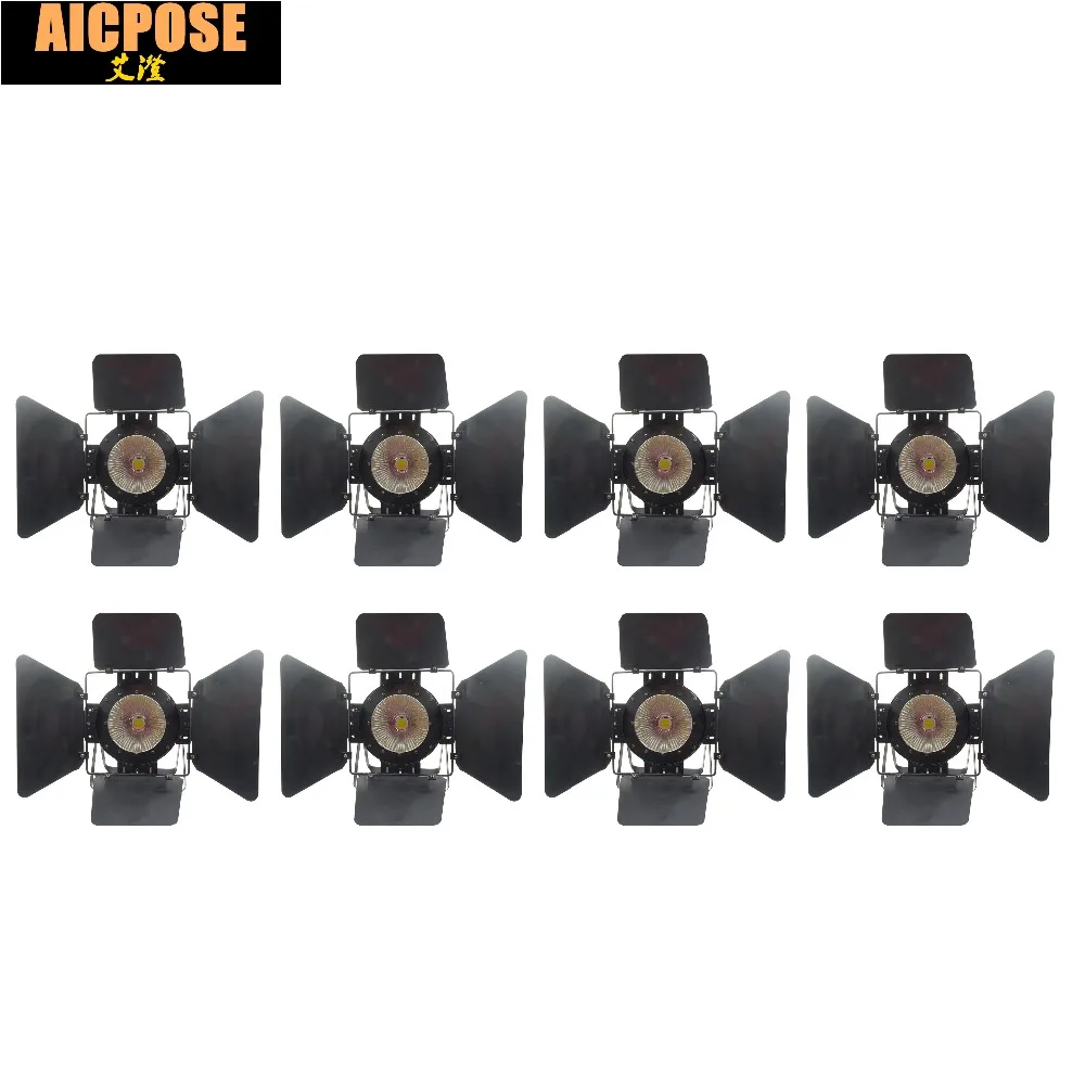 8 шт./лот 2018 LED Par COB 100W с дверью сарая алюминиевый чехол высокой мощности