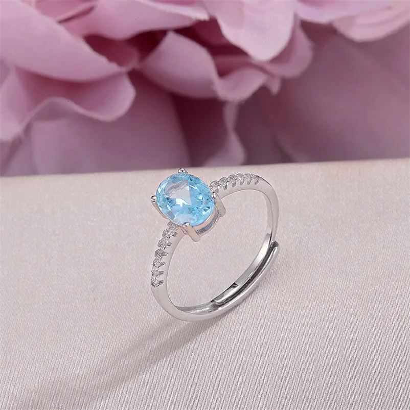 Классические кольца для женщин хорошее ювелирное изделие 100% Стерлинговое