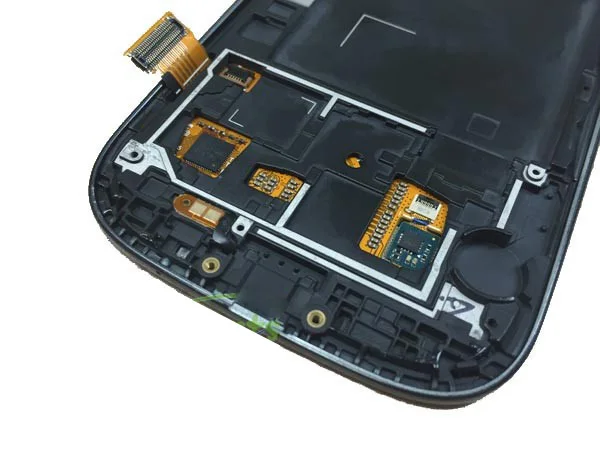 ЖК-дисплей с сенсорным датчиком в сборе и рамкой для Samsung Galaxy S III I9300 | Мобильные