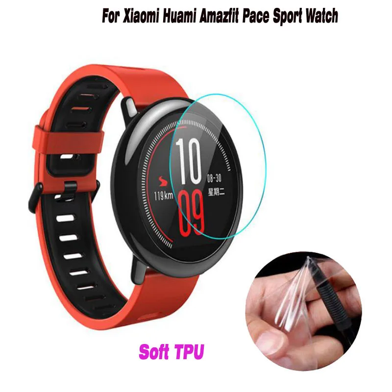 

Мягкая прозрачная защитная пленка YHNUJM из ТПУ для спортивных часов Xiaomi Huami Amazfit Pace
