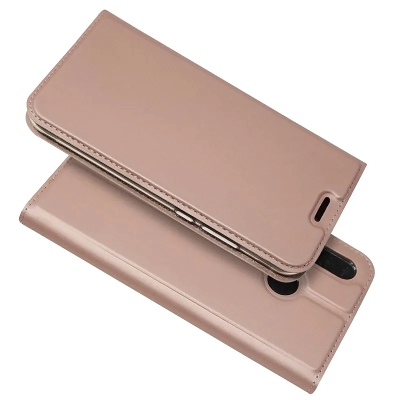 RoseGold Кожаный флип-чехол PDGB для huawei Y6 Pro Y5 Y6 Y7 Prime Y9 P Smart Plus Роскошный чехол-книжка - Цвет: RoseGold