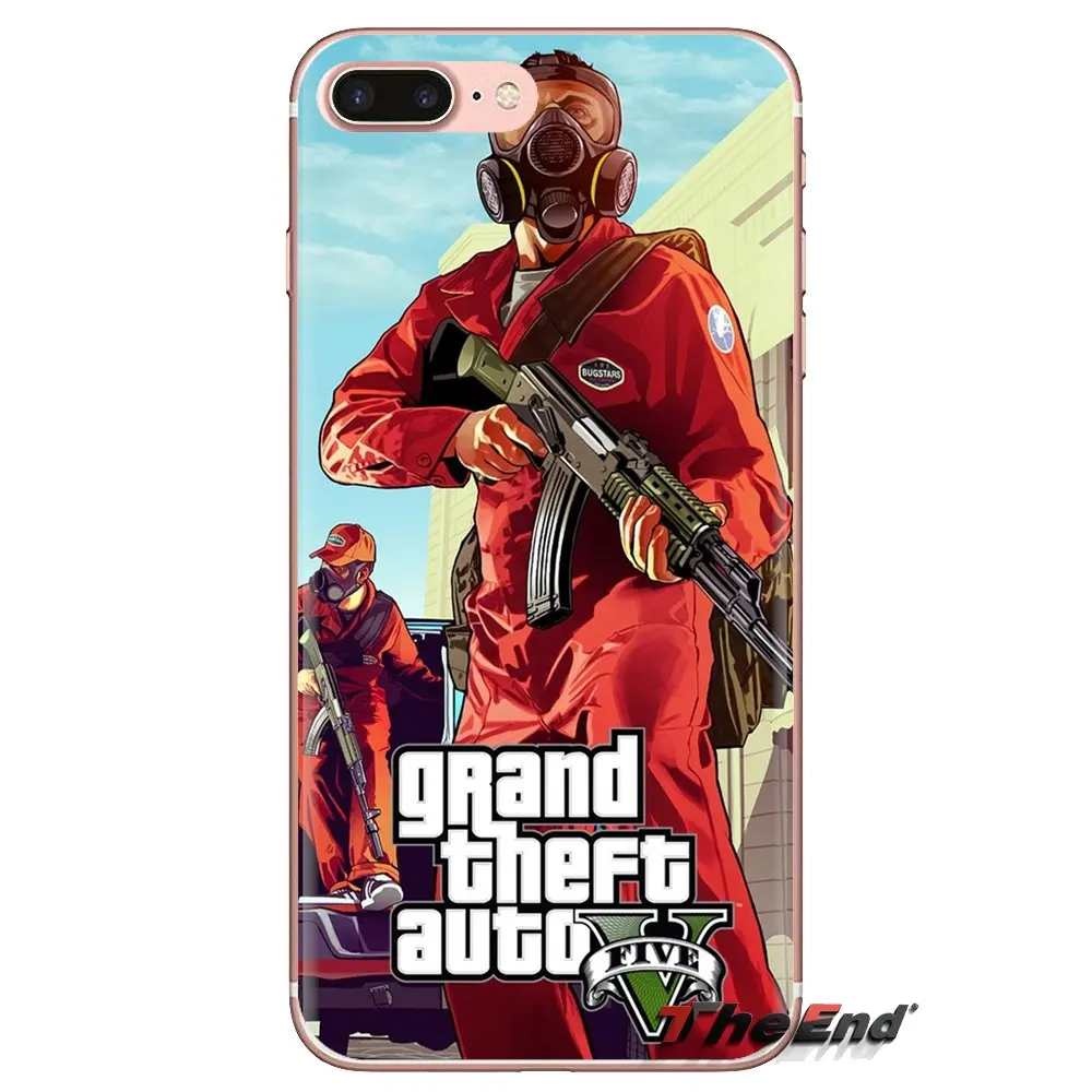 For Huawei Mate Honor 4C 5C 5X 6X 7 7A 7C 8 9 10 8C 8X 20 Lite Pro gta grand theft auto 5 san andreas Transparent Clear TPU Case |