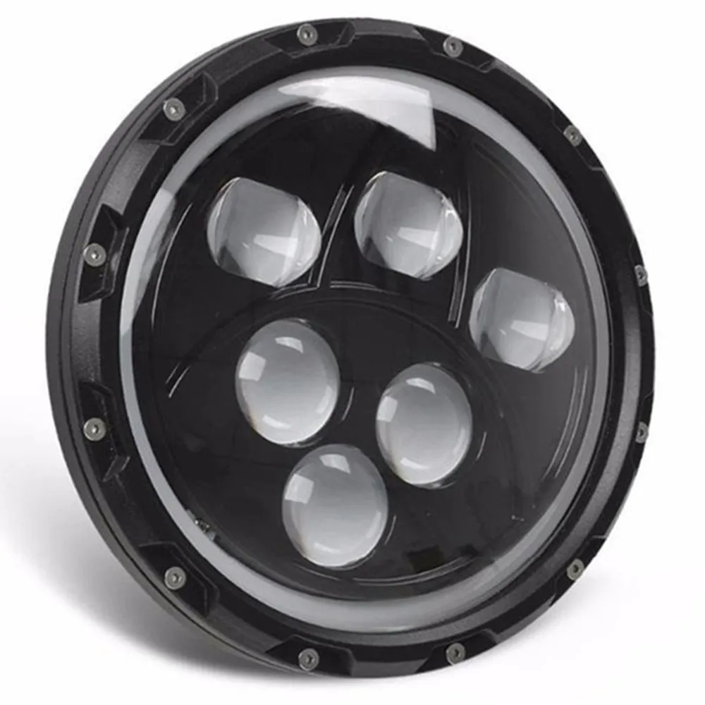 Marloo 7 дюймов 60 Вт круглый Halo проекторы фары и 4 "Противотуманные комбо для Jeep