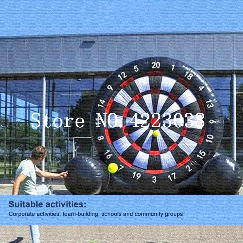Free Shipping 4m/13ft Giant Soccer Inflatable Dart Board Foot Darts For Sale | Игрушки и хобби