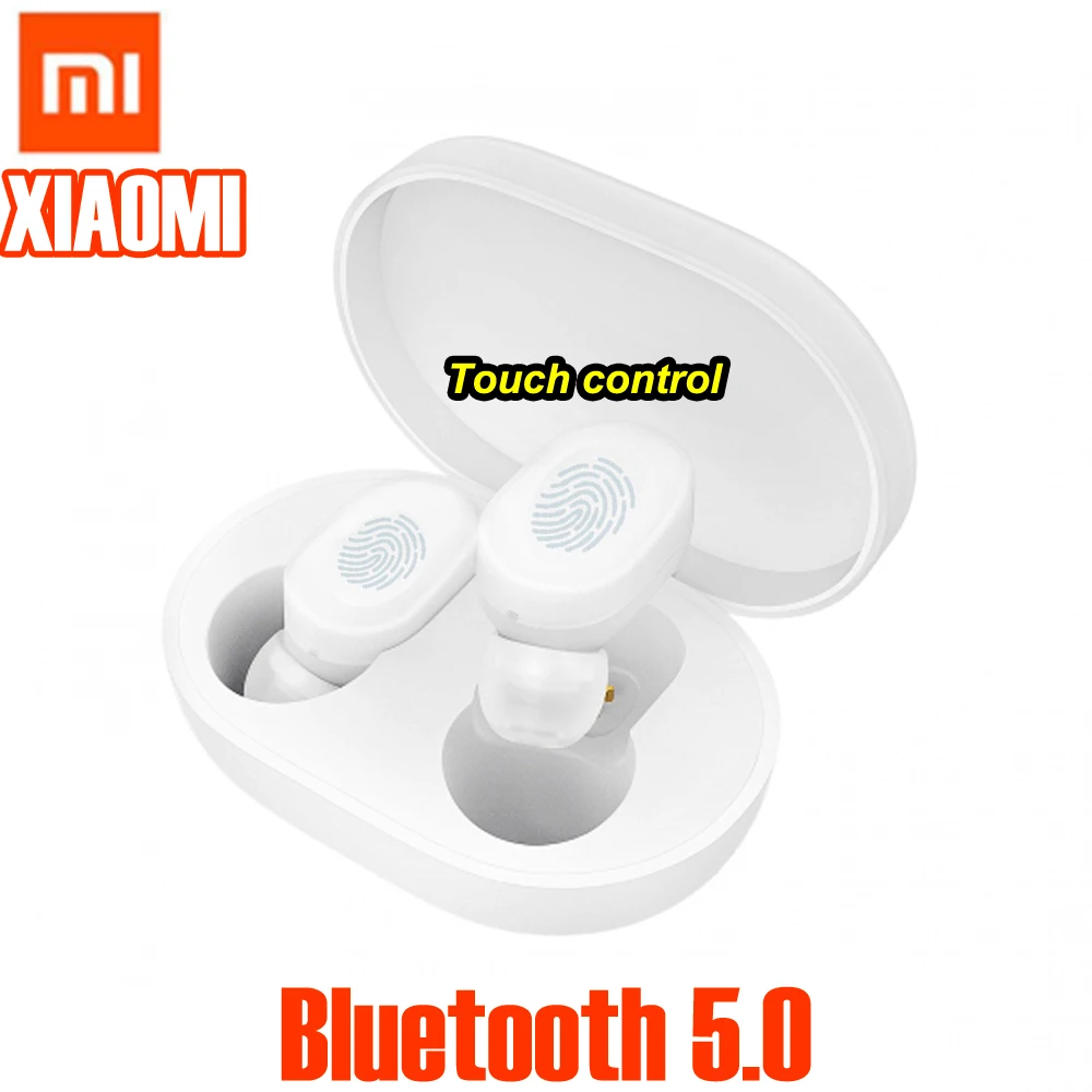 Оригинальные TWS Xiao mi AirDots наушники Bluetooth 5 0 сенсорное управление гарнитура