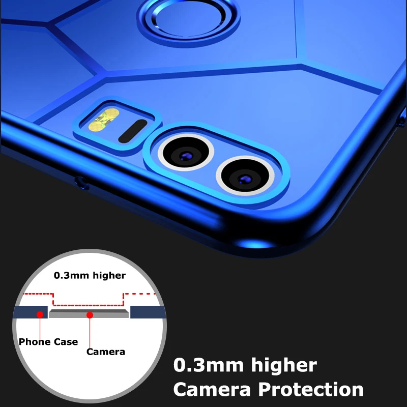 Чехол на Honor 8 Lite Чехлы для huawei чехол Хонер Honor8 крышка прозрачная Coque Pro V9 Роскошные