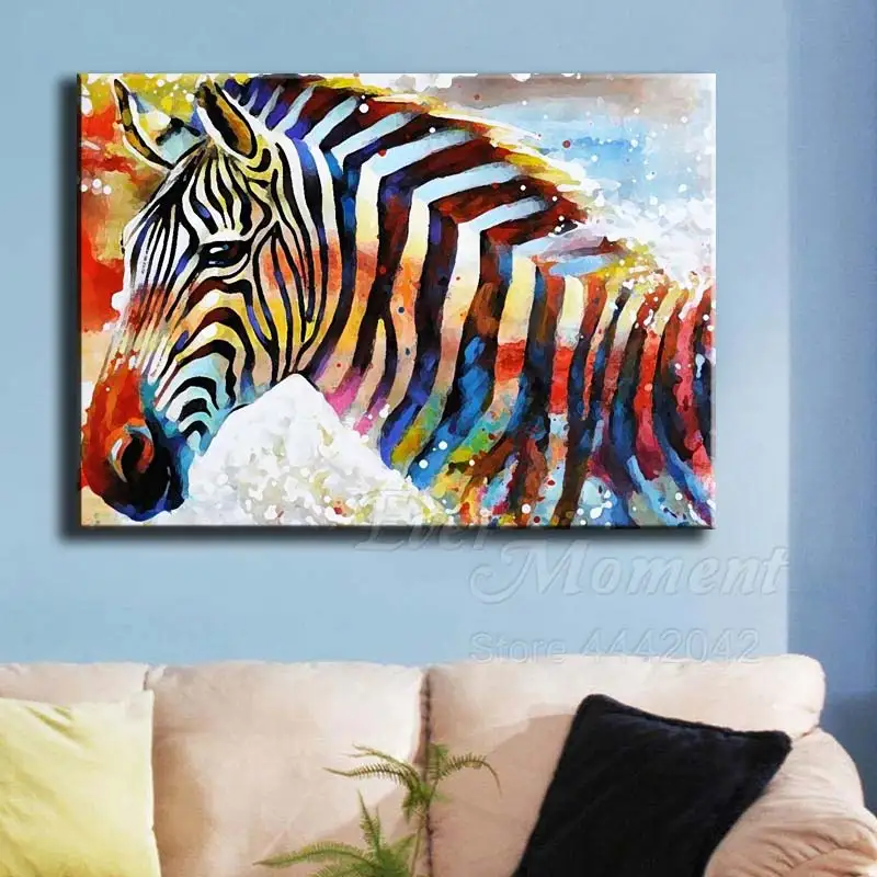 Когда-нибудь момент алмазов картина Красочные Зебра хобби 5D DIY ручной работы