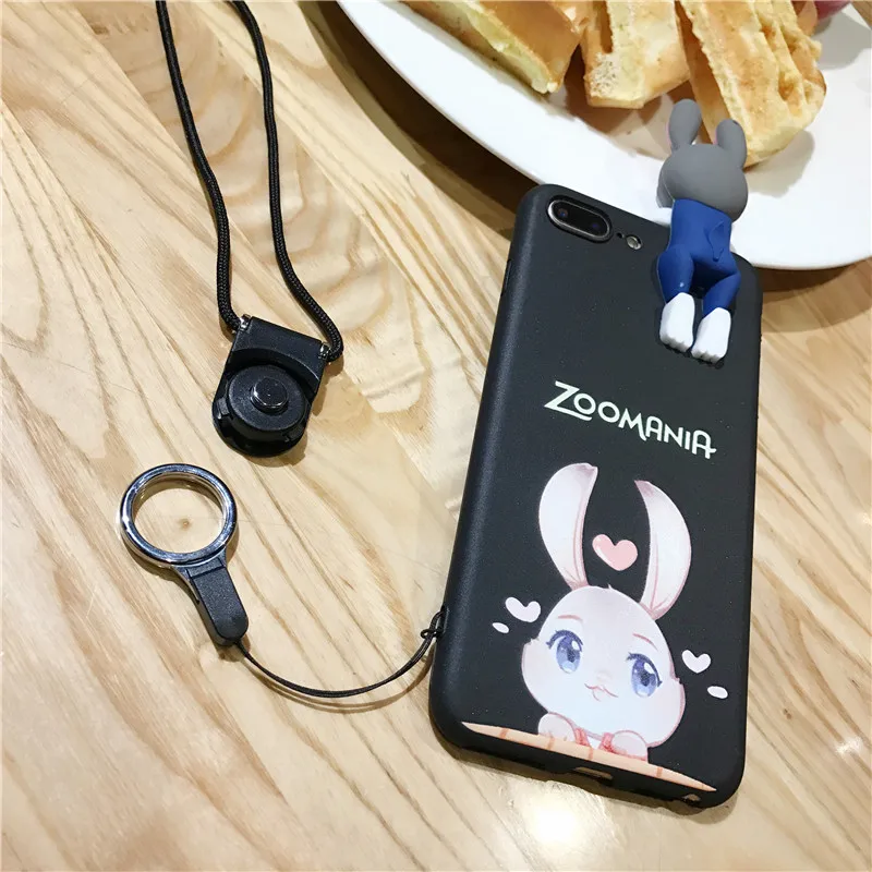 2017 Fashion 3D Cute Soft Silicone Animal Cartoon Back Case Cover For iPhone 6 6s Plus 6Plus 7 7plus 6sPlus Lovely Rabbit Cases |