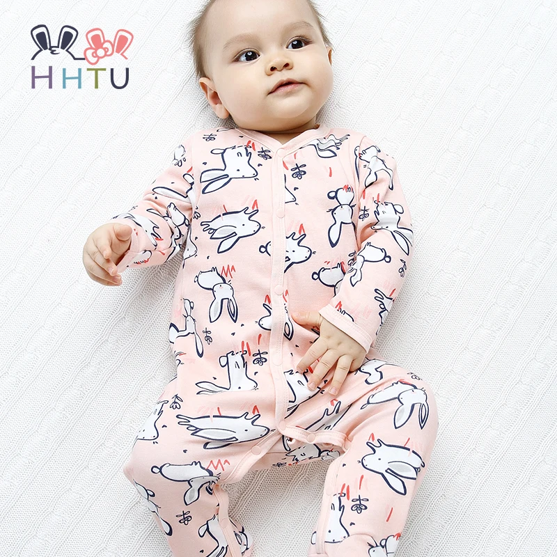 HHTU новинка 2019 детские комбинезоны хлопковая одежда для маленьких мальчиков и
