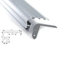 20 x 1m setslot stair step aluminum profile for led and bench type led aluminum profile housing for ktv room stairs lamps