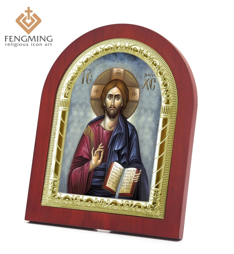 Винтажная Византийская Икона недорогая религиозная картина христианская