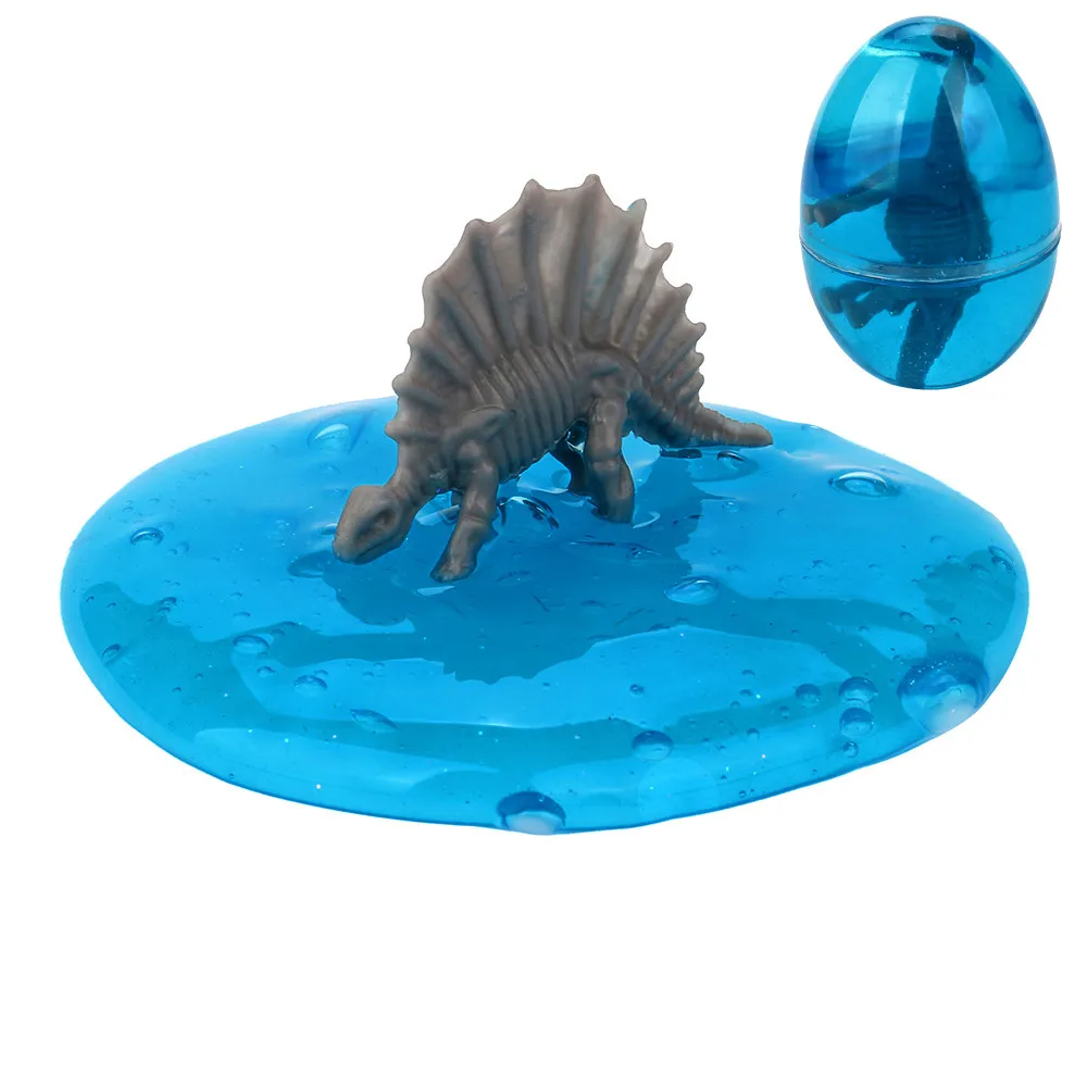 Красочный Crystal грязи яйца динозавров игрушки пушистые слизь Хлюпать антистресс Игрушечные лошадки Kawaii Squishies 25s71226 Перевозка груза падения
