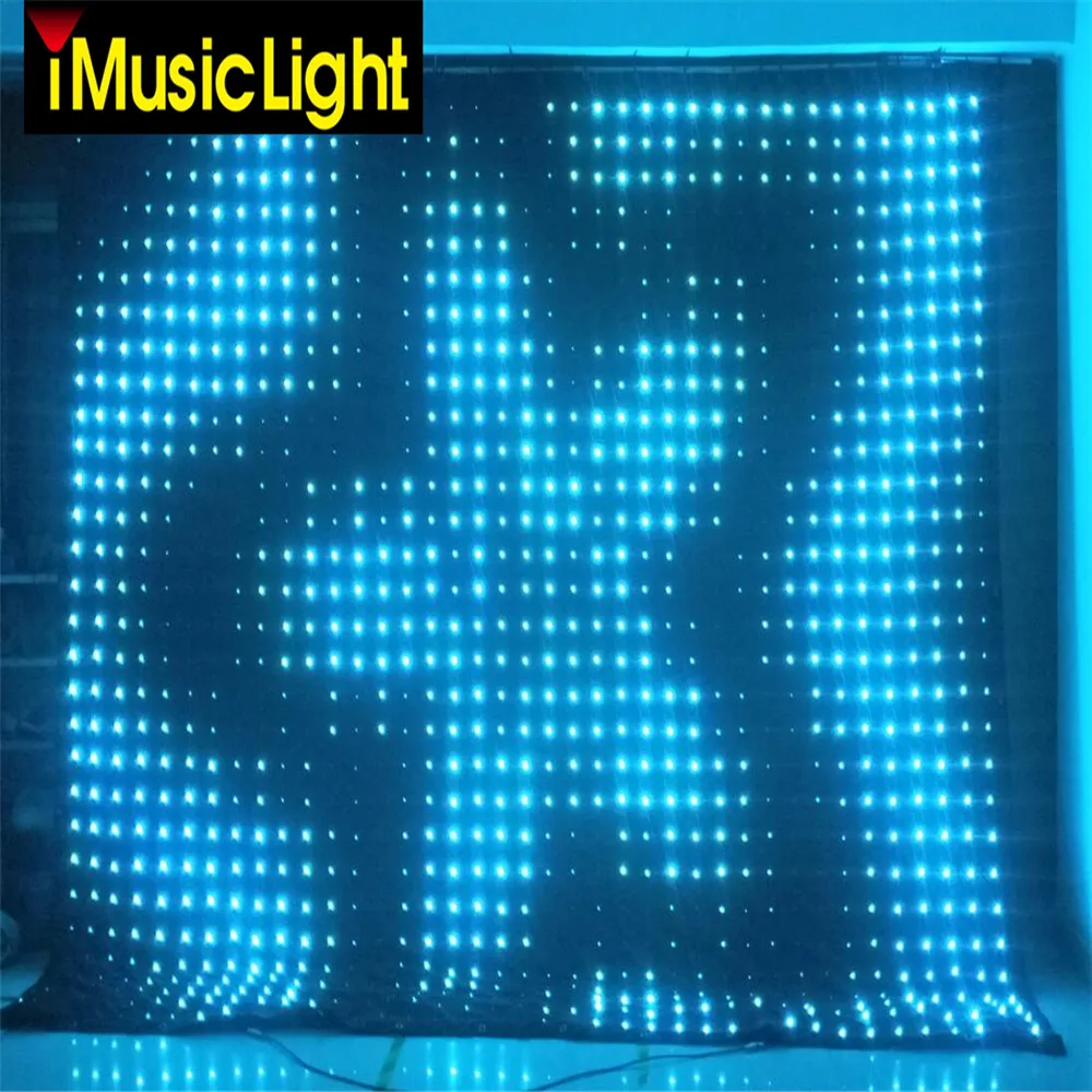 P9 3x4 м Светодиодная занавеска освещения DMX RGB светодиодная драпиросветодиодный