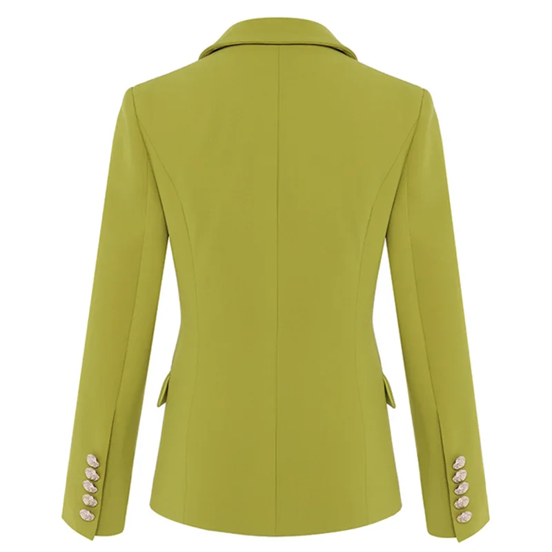 Женский двубортный Блейзер на пуговицах подиумный дизайнерский приталенный