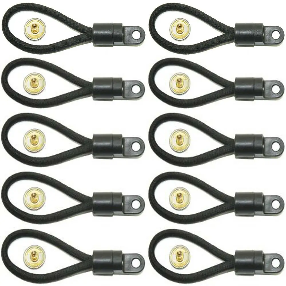 Эластичные банджи SHOCKCORD Петли 100 мм x 10 черный|Детали инструментов| |