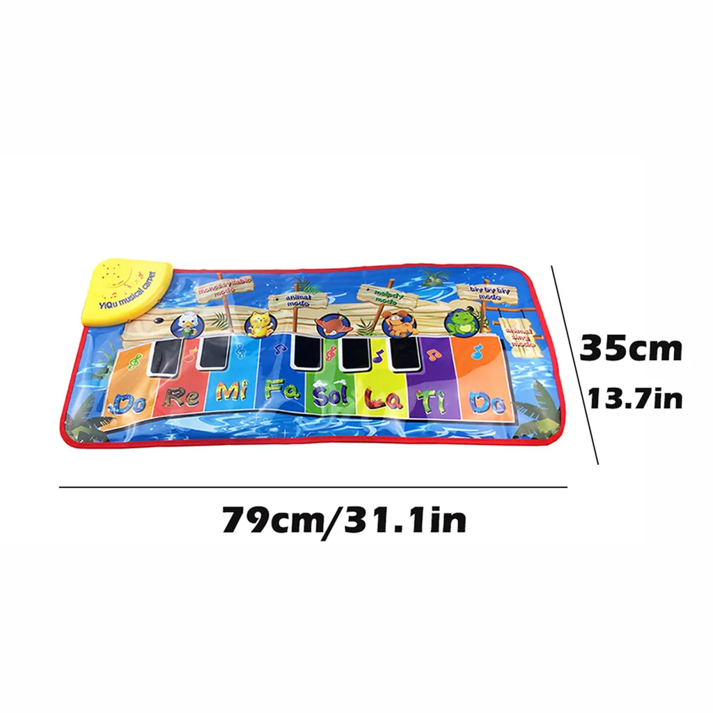 Cartoon Keyboard Musical Mat Carpet Piano Play Baby Animal Educational Toy | Игрушки и хобби