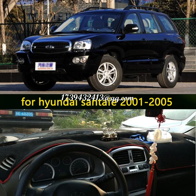 Аксессуары для приборной панели автомобиля коврики hyundai santafe 2001 2002 2003 2004 2005 2006|cover