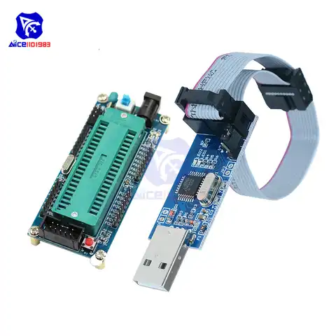 Программатор diymore ATMEGA16 ATMEGA32 ISP I/O, мини-модуль системы USBASP USBISP AVR, USB ATMEGA8 ATMEGA128 ATtiny/CAN/PWM /w кабель