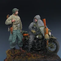 135 model kit resin kit us soldier rider for miniart kitgerman motorcyclist soldier kg hansen at poteau set