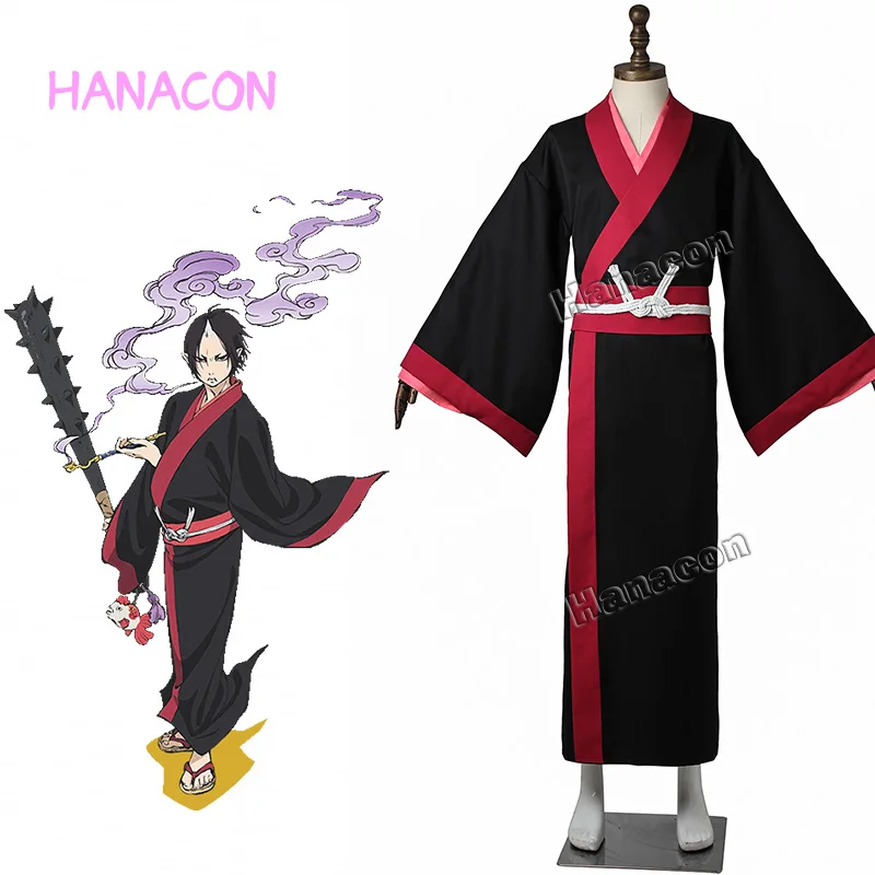Hoozuki нет Reitetsu Косплэй костюм кимоно полный набор Япония Кимоно наряд на Хэллоуин