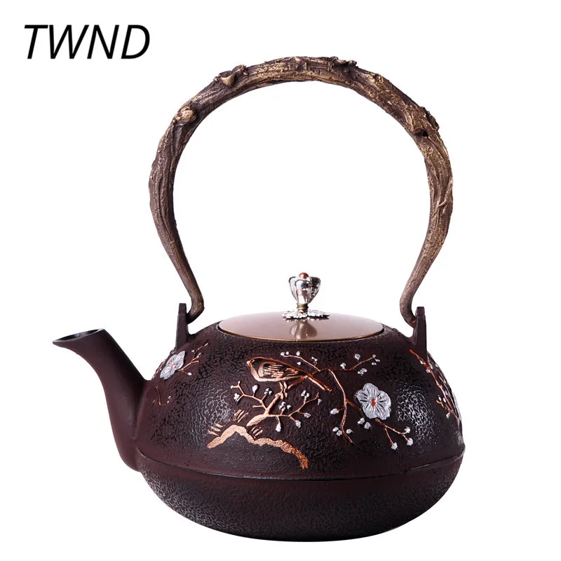 Чугунный чайник в японском стиле с фильтром большая емкость handpaint Чайник Посуда