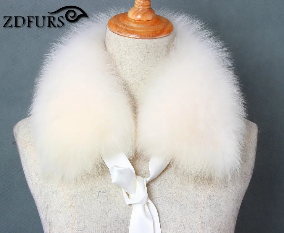 FXFURS натуральным лисьим меховой воротник лента Глушитель мех зимний теплый шарф Лисий меховой воротник для шерстяное пальто украшения прекрасная девушка