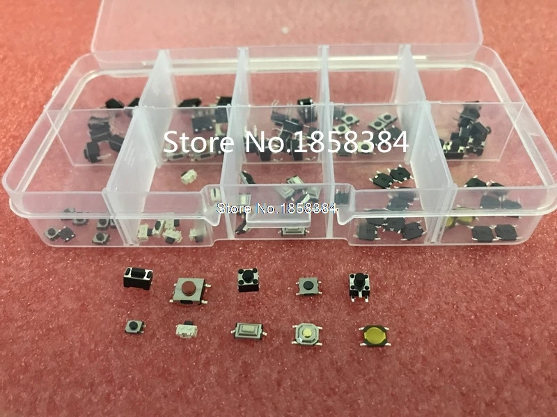 10 Models 250pcs/lot Car Remote Control Tablet Micro Switch Key Touch Tactile Push Button Component Package 4*4 3*6 3*4 6*6 |