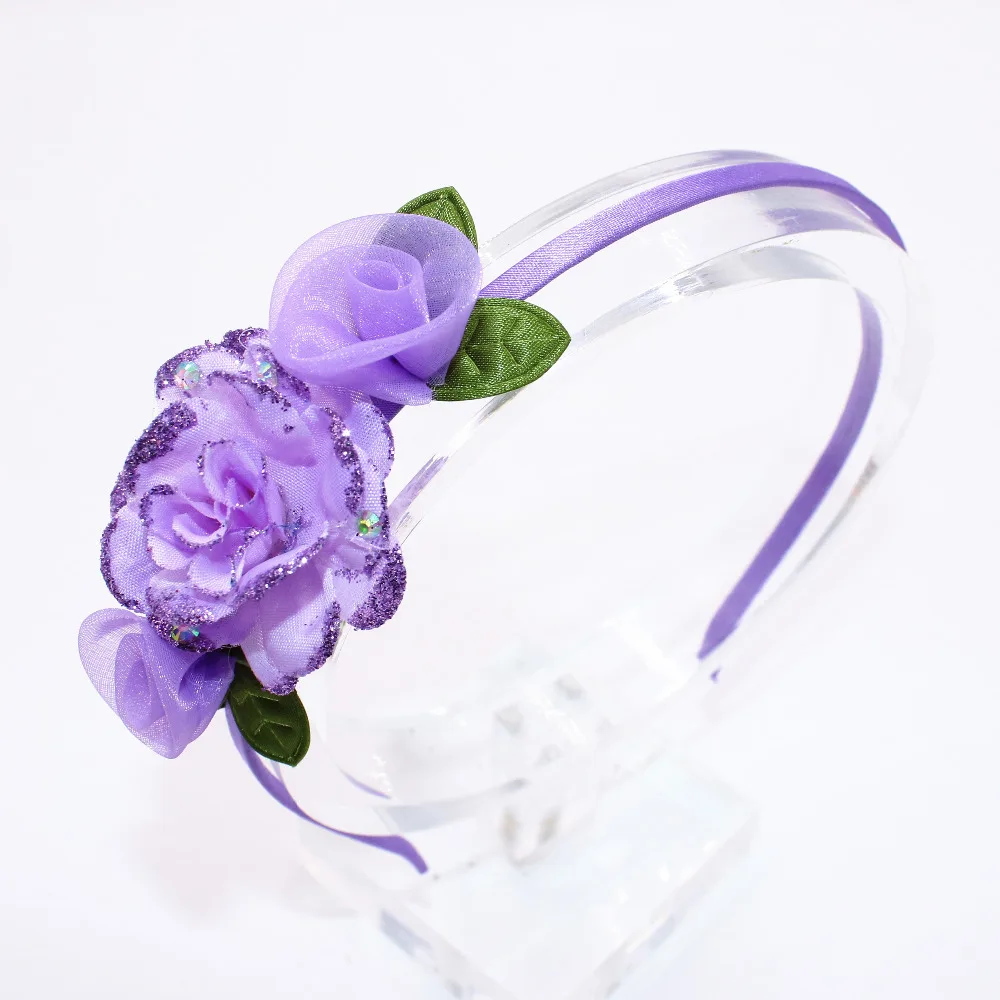 Детский обруч для волос с красивыми цветами милый натурального цвета