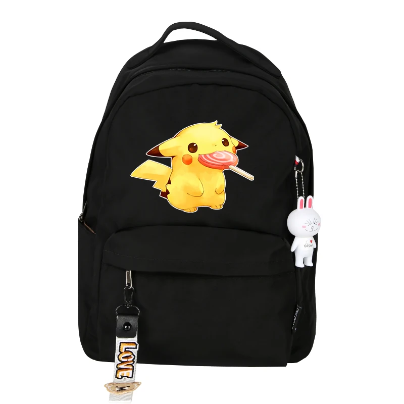 Рюкзак Пикачу Косплей Аниме-сумки для подростков Mochila Розовый Рюкзак Kawaii Подарки на день рождения Симпатичные Рюкзаки для взрослых