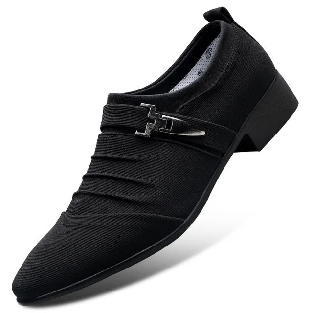 2019 new men's leather shoes men's flat classic men's dress shoes Italian official Oxford cloth large size 38-48 dance shoes