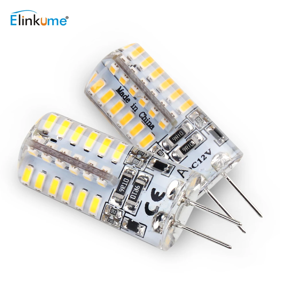 Фото Elinkume G4 светодиодный лампы 2 Вт 3 3014 2835 мини светодиодные 24 шт. 48 чип Elinkume G4 светодиодный лампы 2 Вт 3 3014 2835 мини светодиодные 24 шт. 48 чип