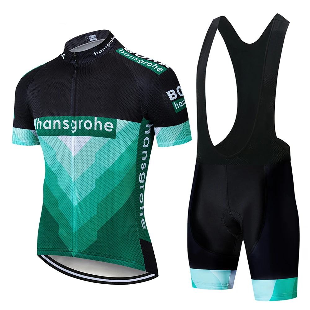 Новинка 2019 года комплект из джерси и шорт Hansgrohe team дышащие летние топы рубашка Ropa
