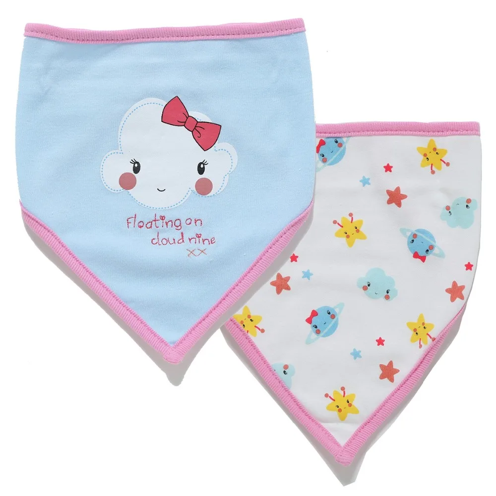 

Newborn Baby Bibs 0-18 Month Cotton 2pcs/set Newborn absorption Saliva Towel Soft bib For Boy Girl babies feeding Accessories