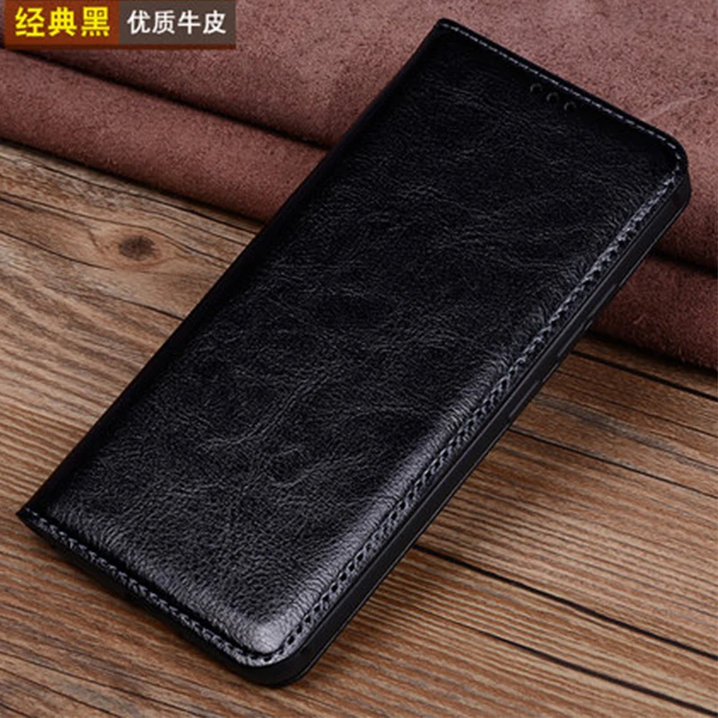 Противоударный чехол для телефона Huawei Honor Note 10 роскошный из натуральной кожи Note10