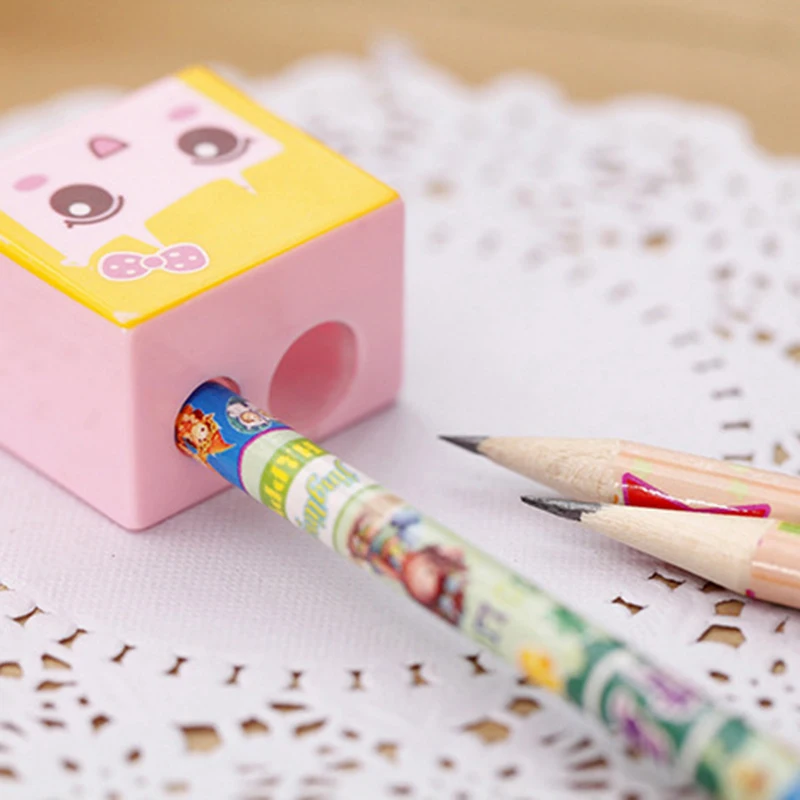 Kawaii мультфильм маленькие люди точилка для карандашей милый креативный Сделай