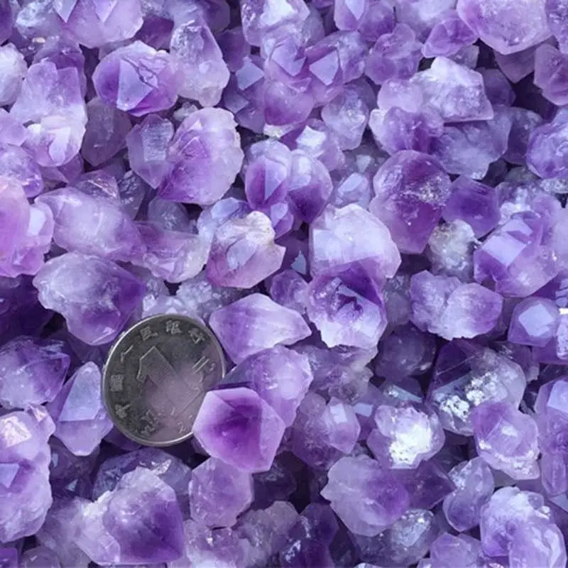 100 г аметист эритроточечный кристалл лечебный образец камни минералы декор для