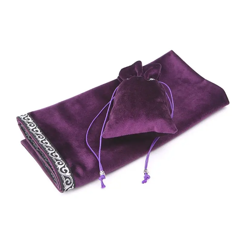 Бесплатная доставка бархатная скатерть для Таро торта карт сумка аксессуары