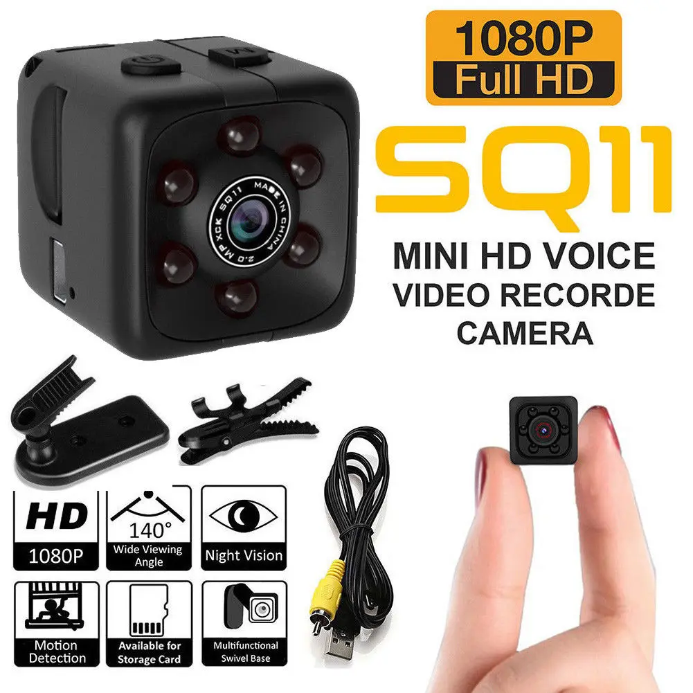 SQ11 DV DVR камера Full HD 1080P Мини Автомобильный видеорегистратор IR ночное видение