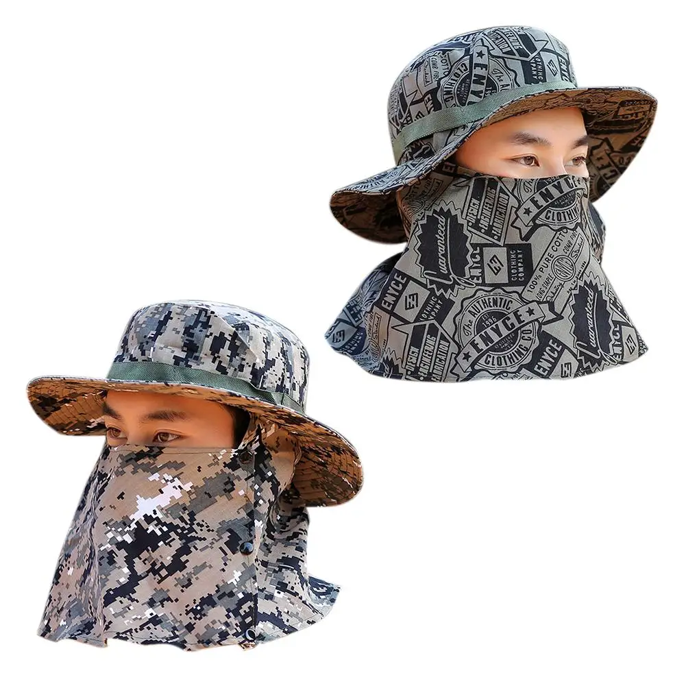 2019 летняя кепка Солнцезащитная для рыбалки шляпа мужчин камуфляжная